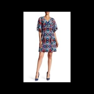 Nanette Lepore Genuine Silk Flirty Floral Frock